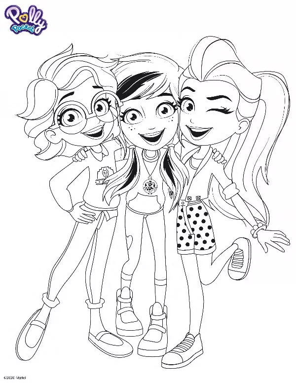 Polly Pocket Colouring Sheet 3